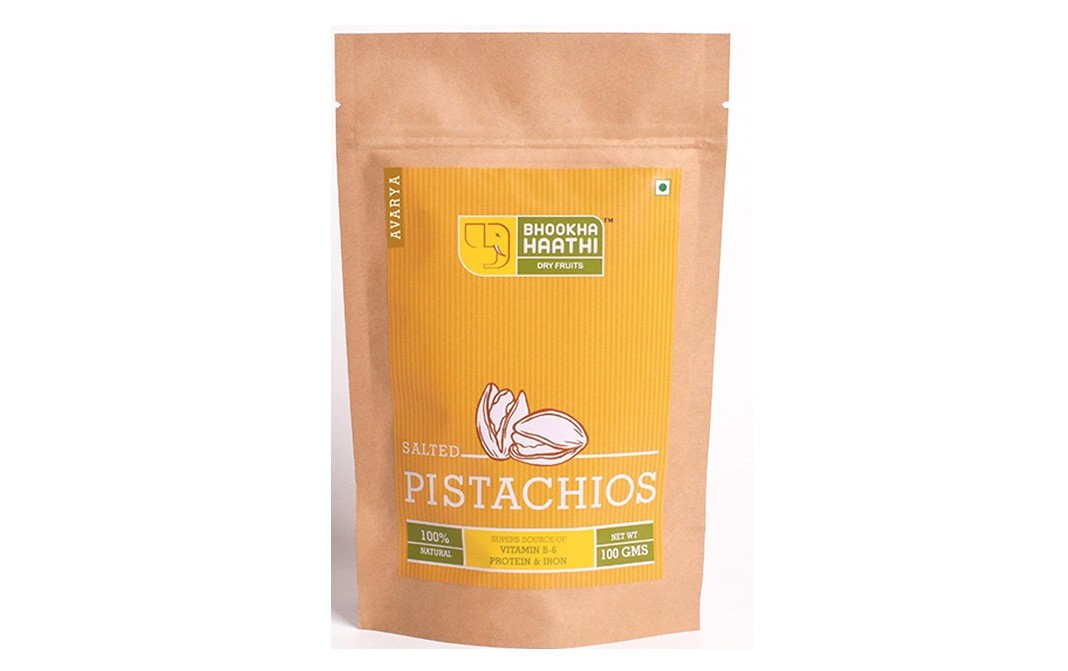 Bhookha Haathi Salted Pistachios    Pack  100 grams